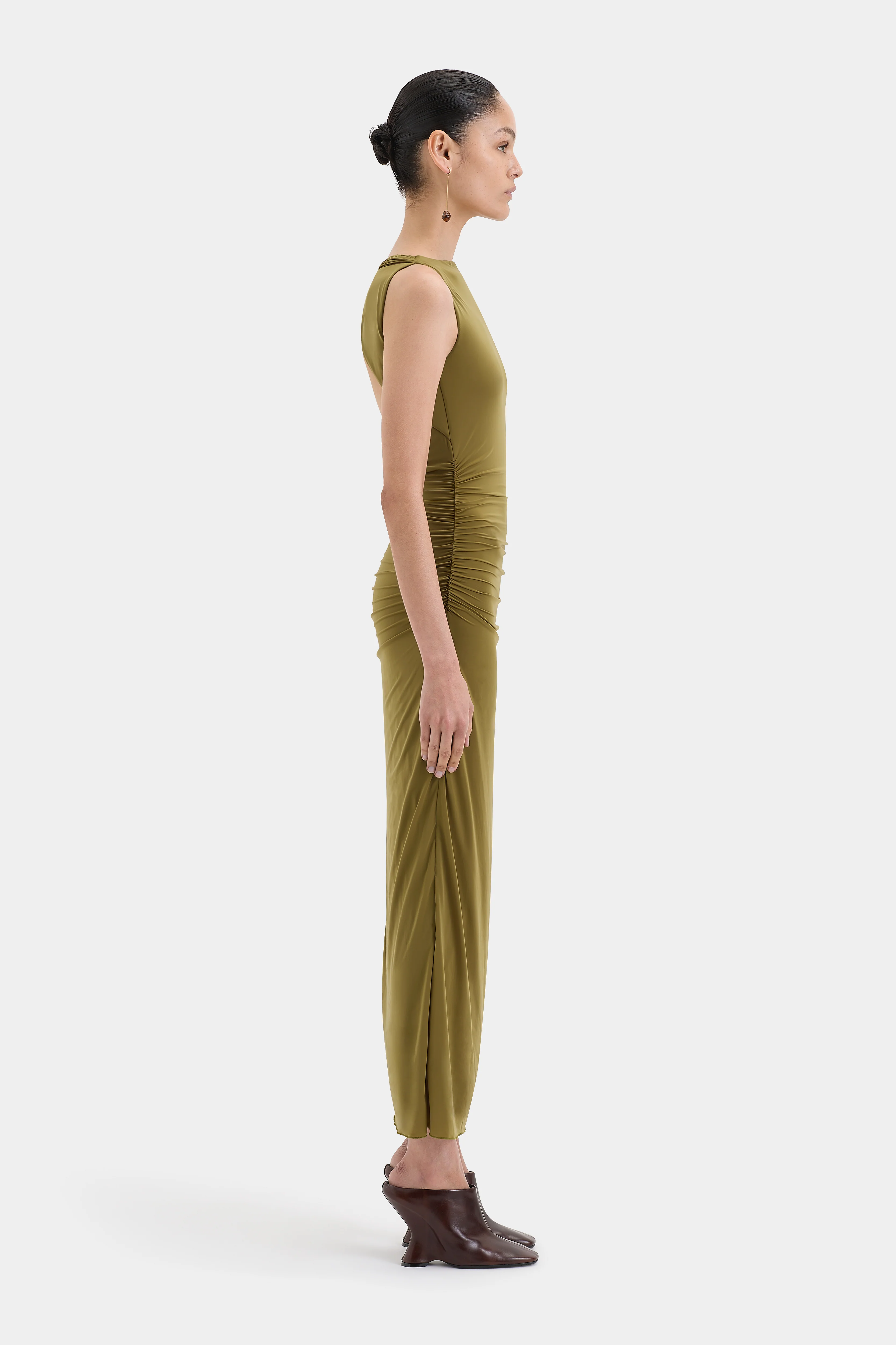 Cascina Twist Midi Dress - Image 3