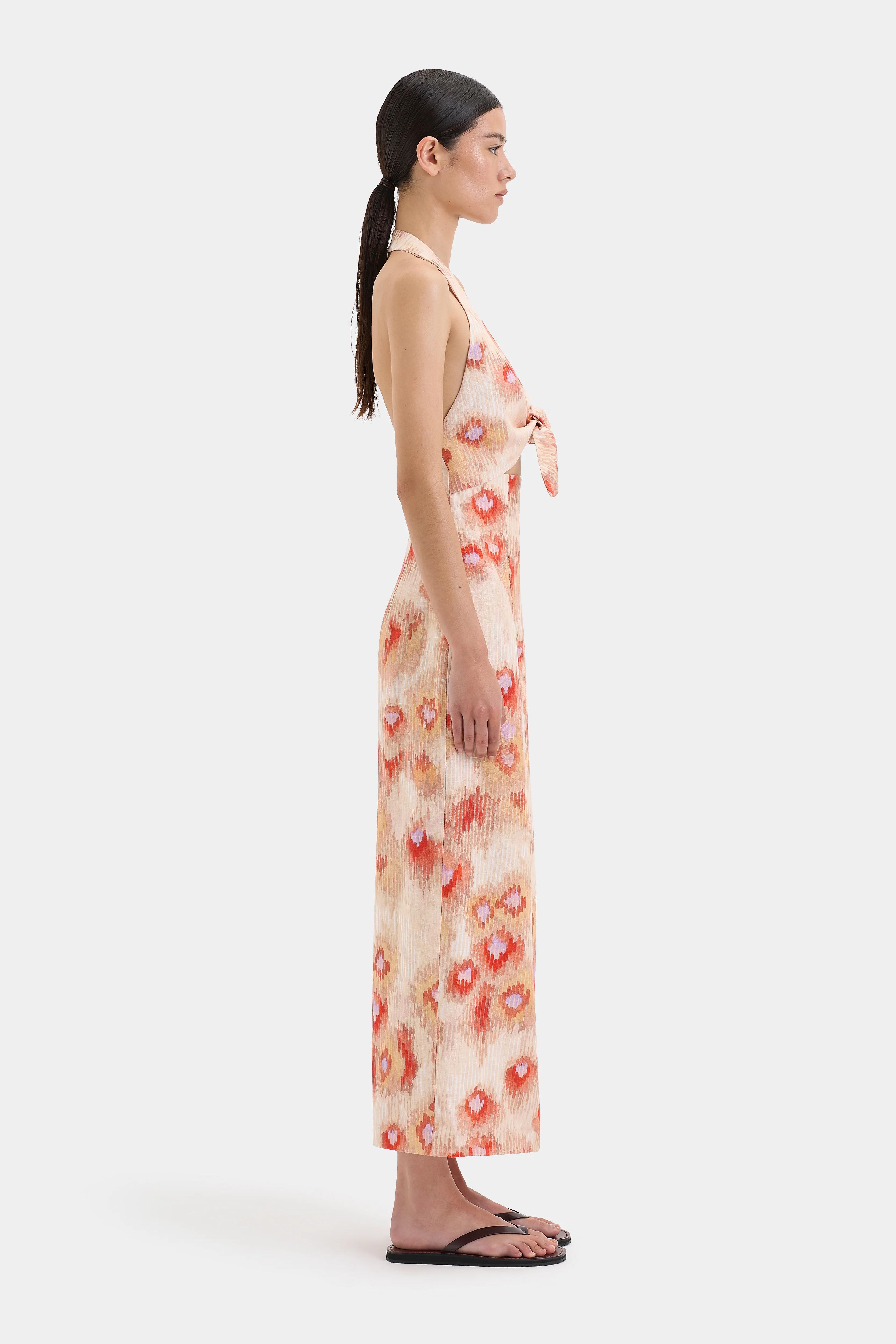 Fiorella Tie Midi Dress - Image 4