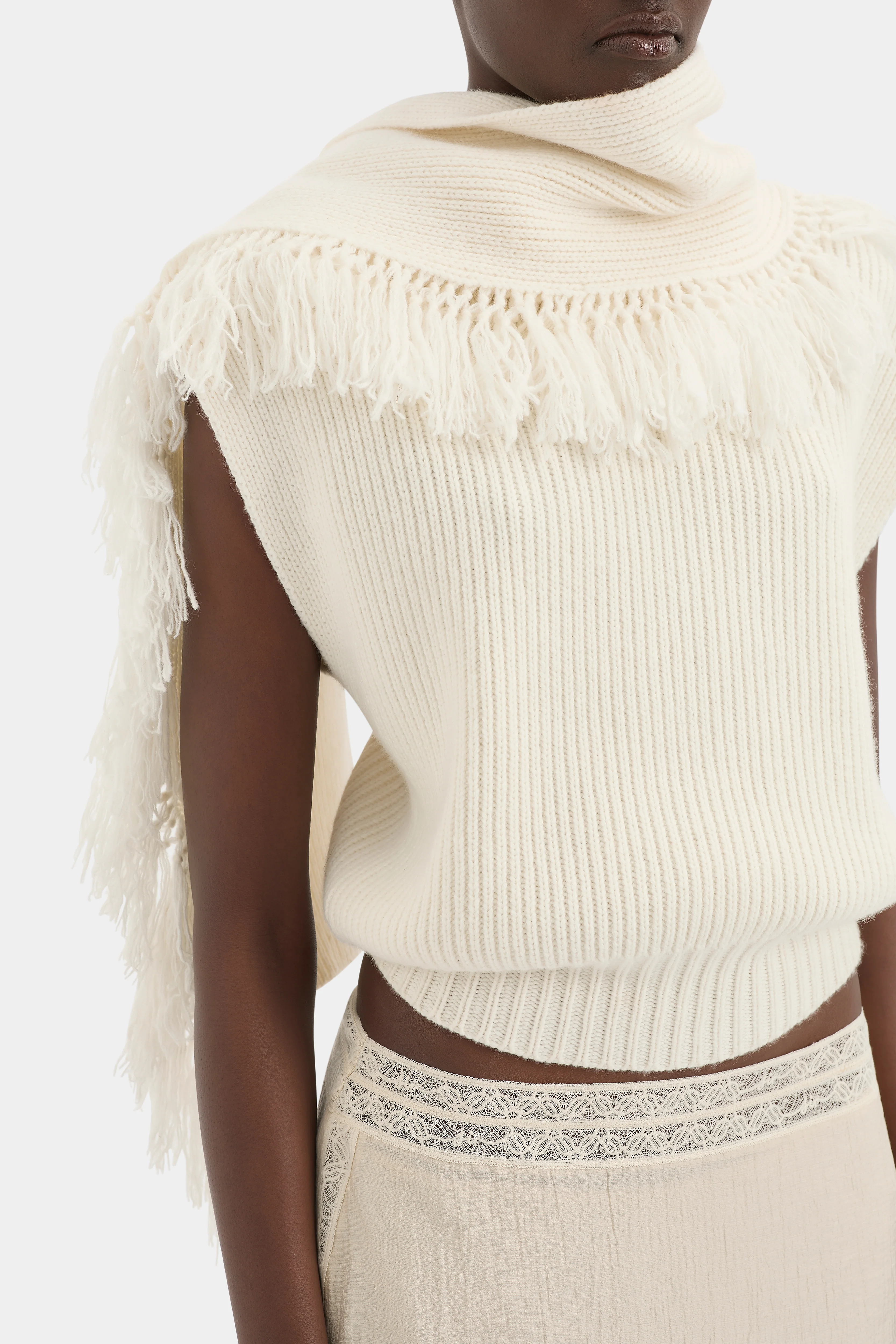Livae Knitted Scarf Top - Image 5