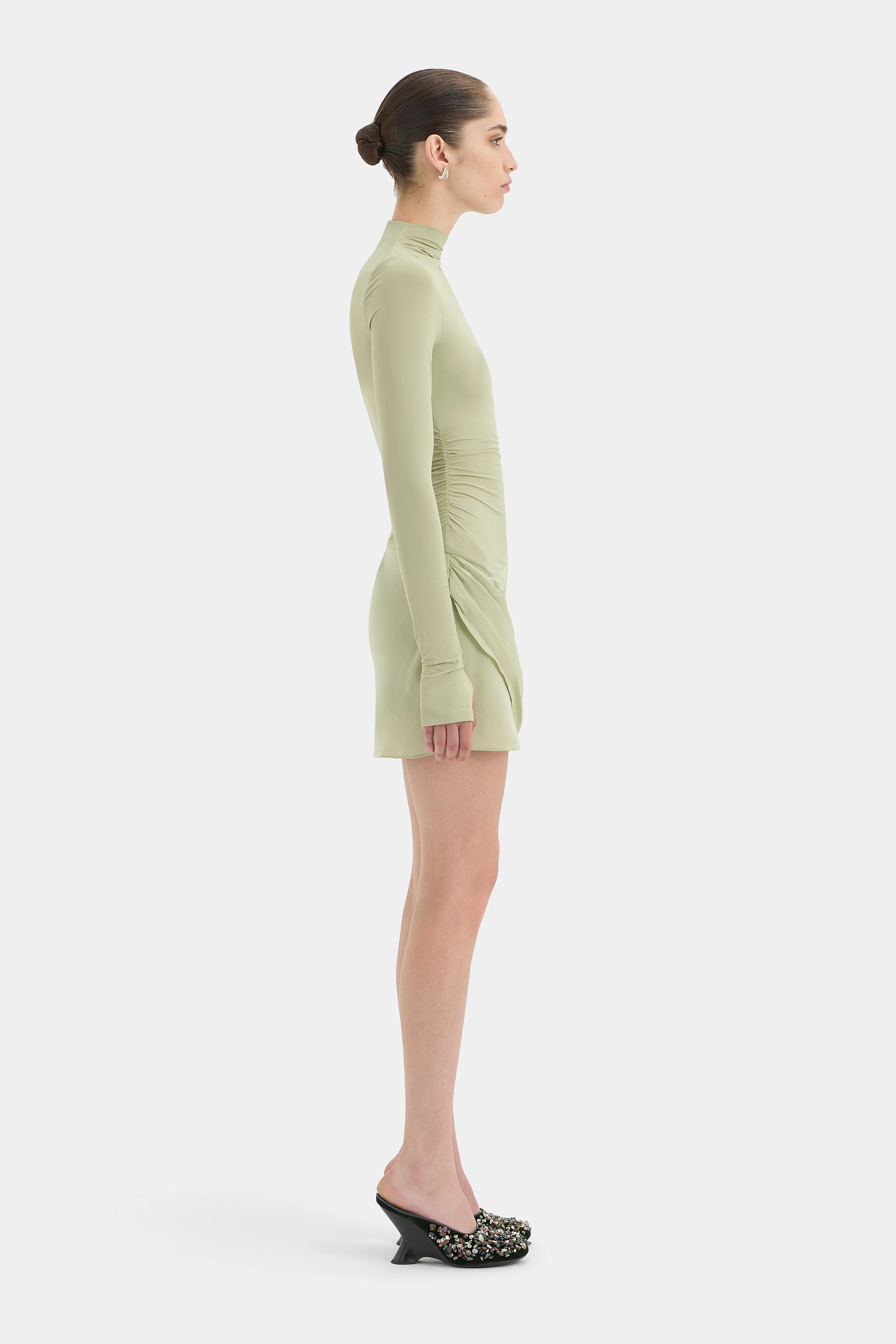 Milesi Drape Mini Dress - Image 4