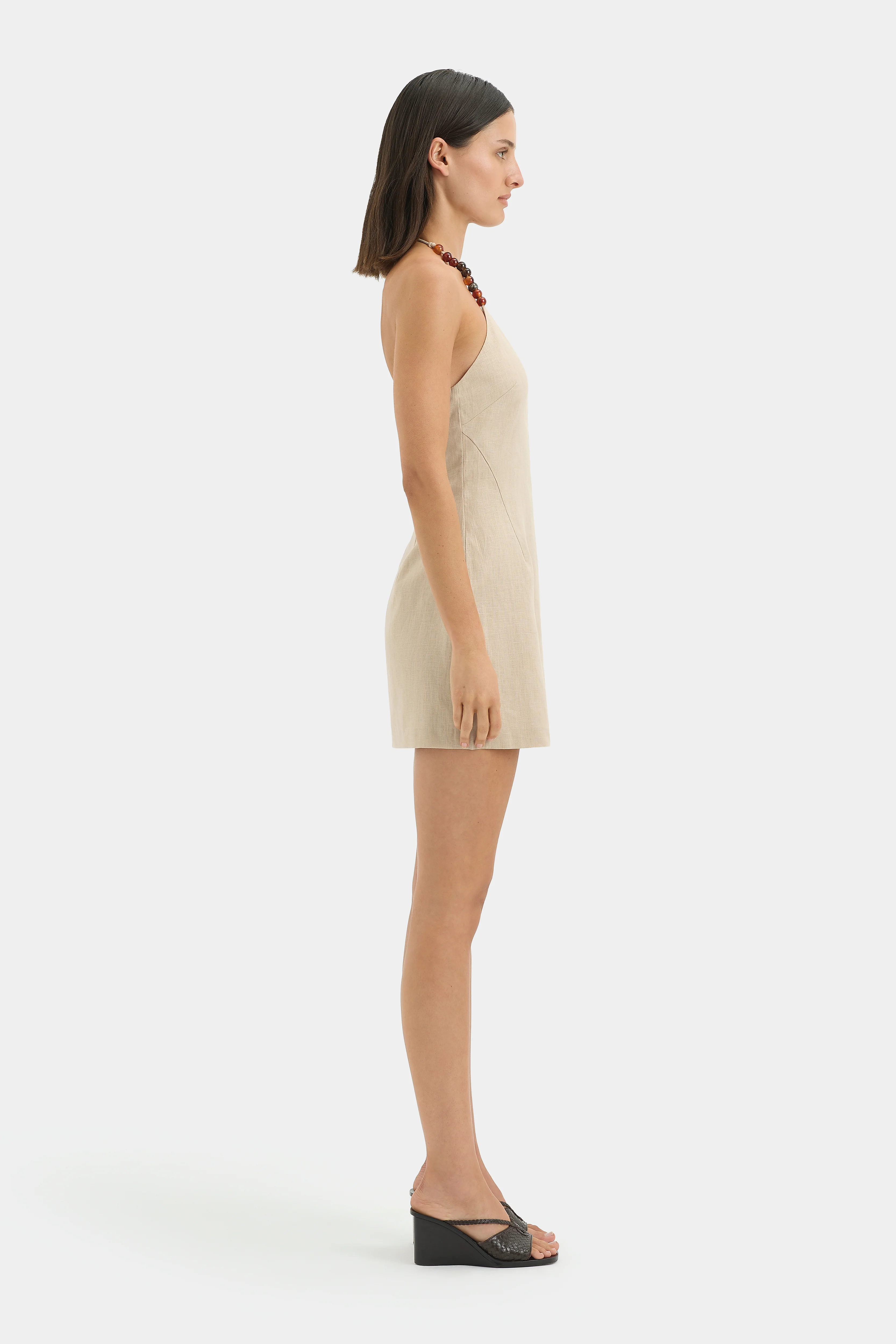 Moretti Halter Mini Dress - Image 4