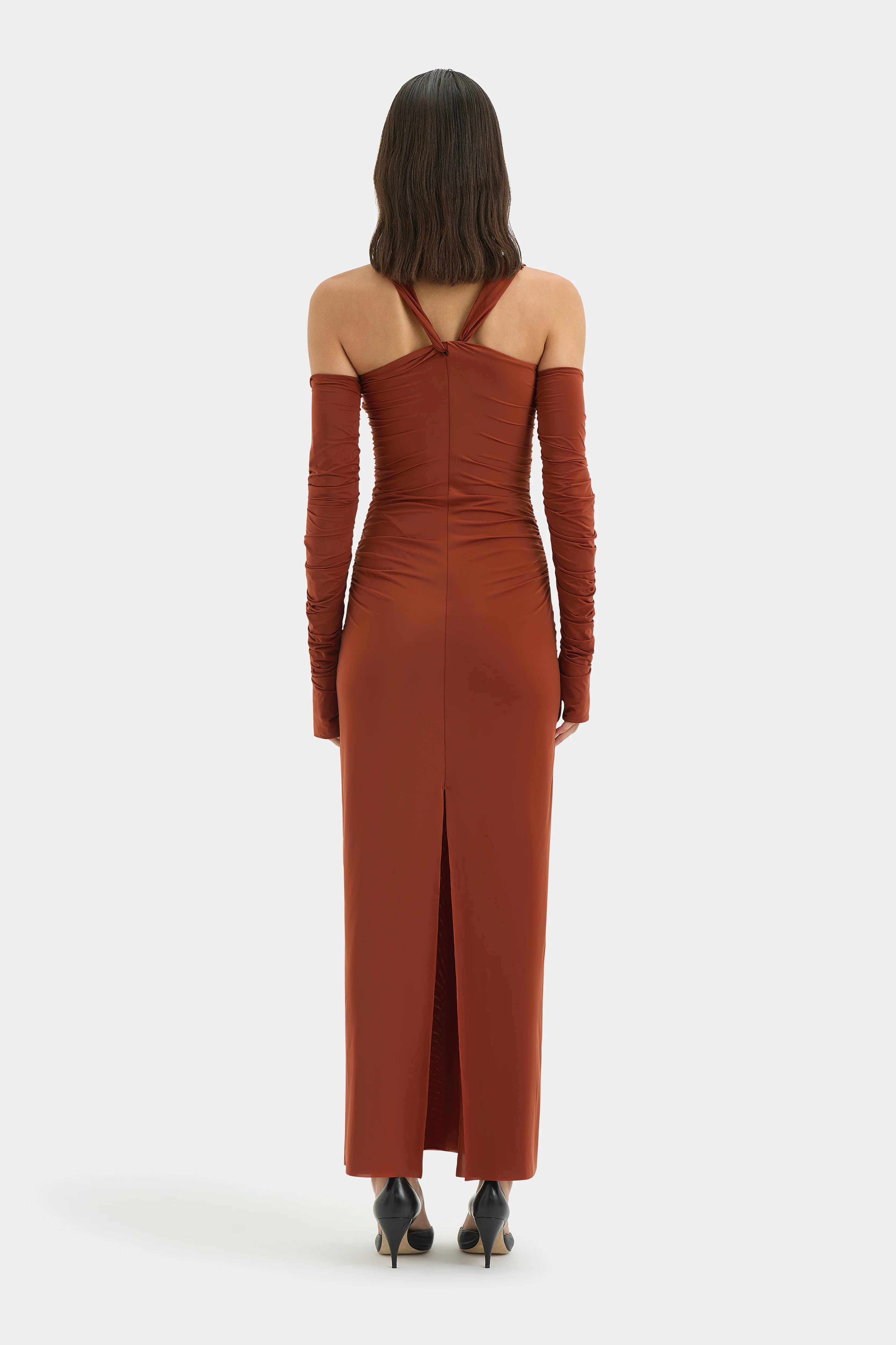 Rosseli Gathered Midi Dress - Image 6