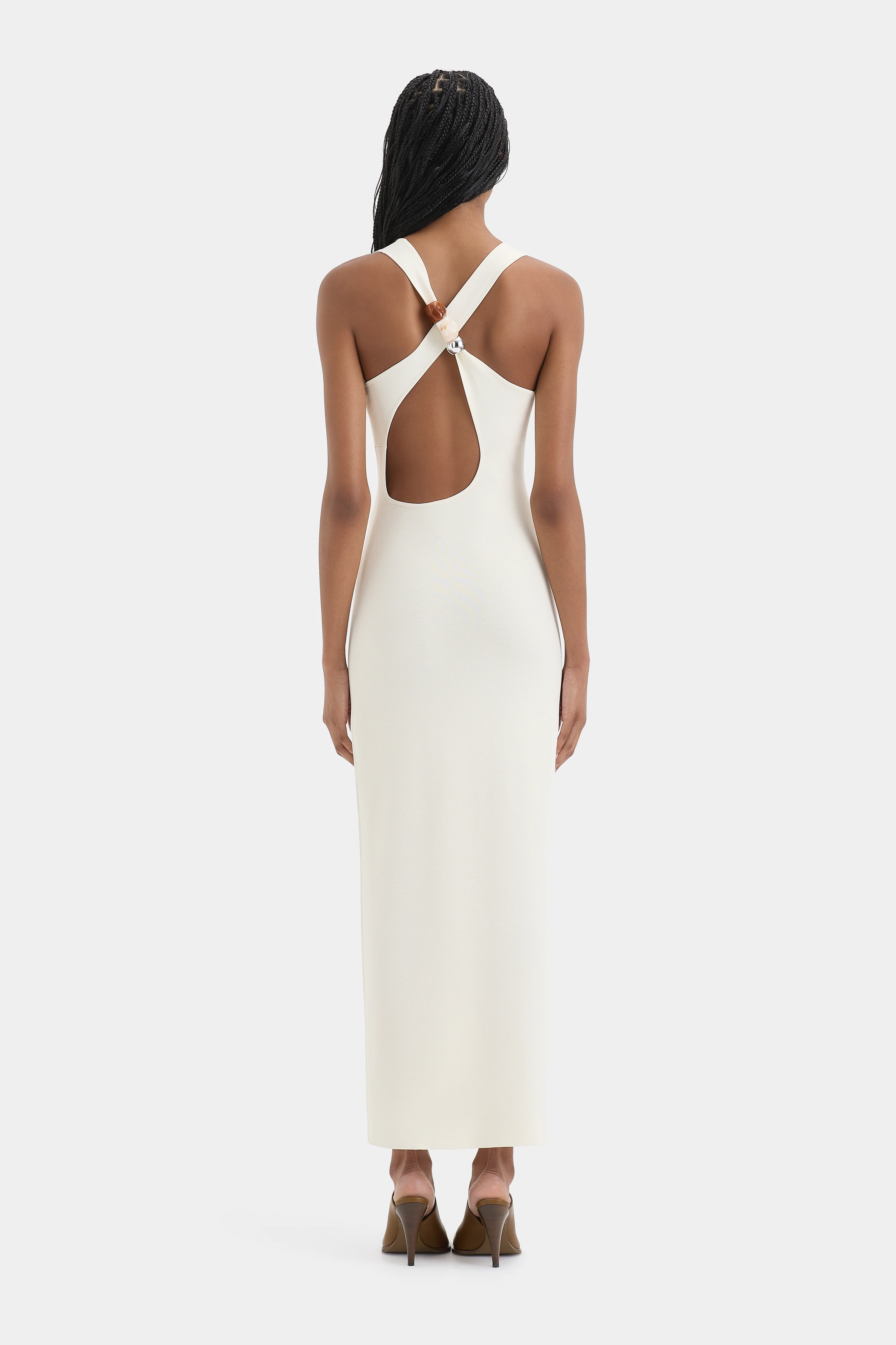 Sabah Cross Back Midi Dress - Image 3