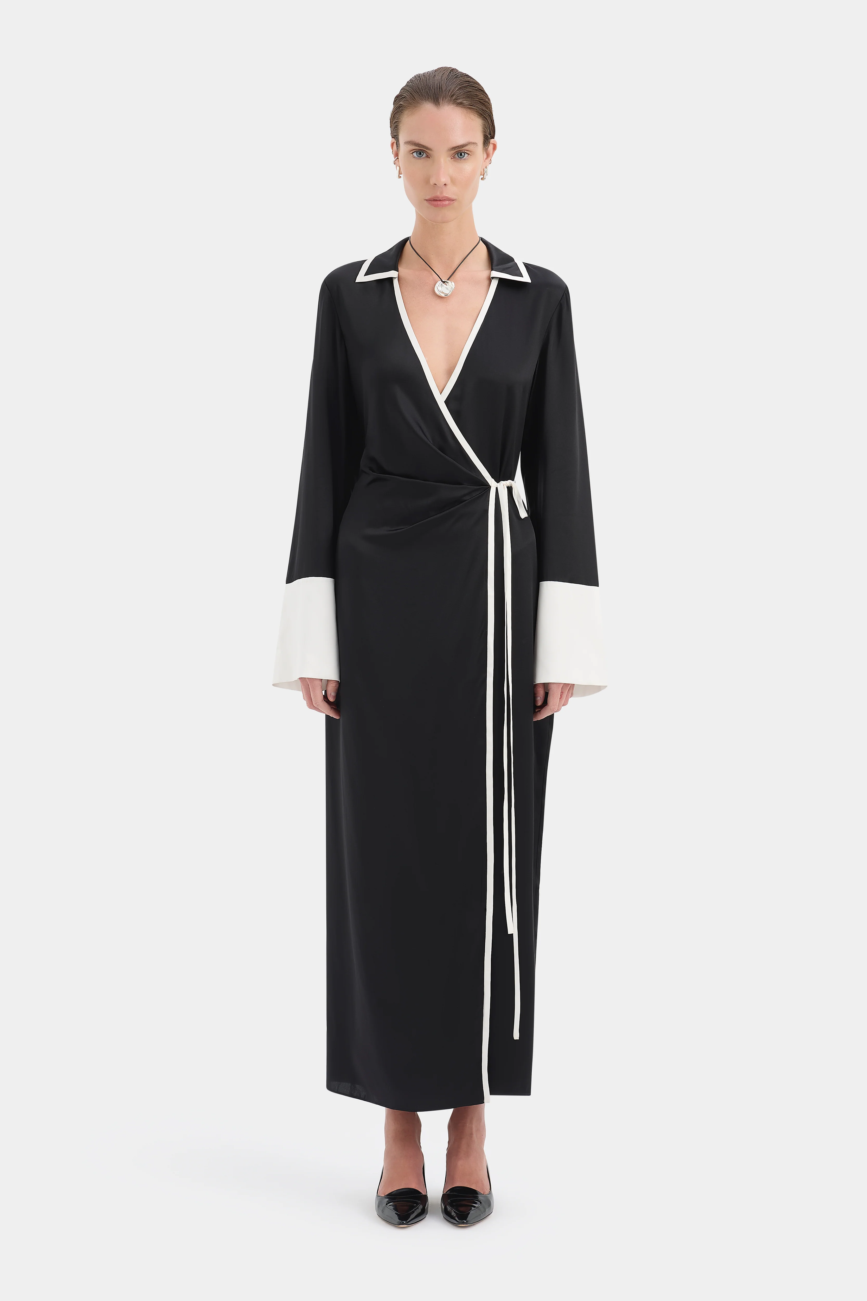 Yasmine Wrap Shirt Dress